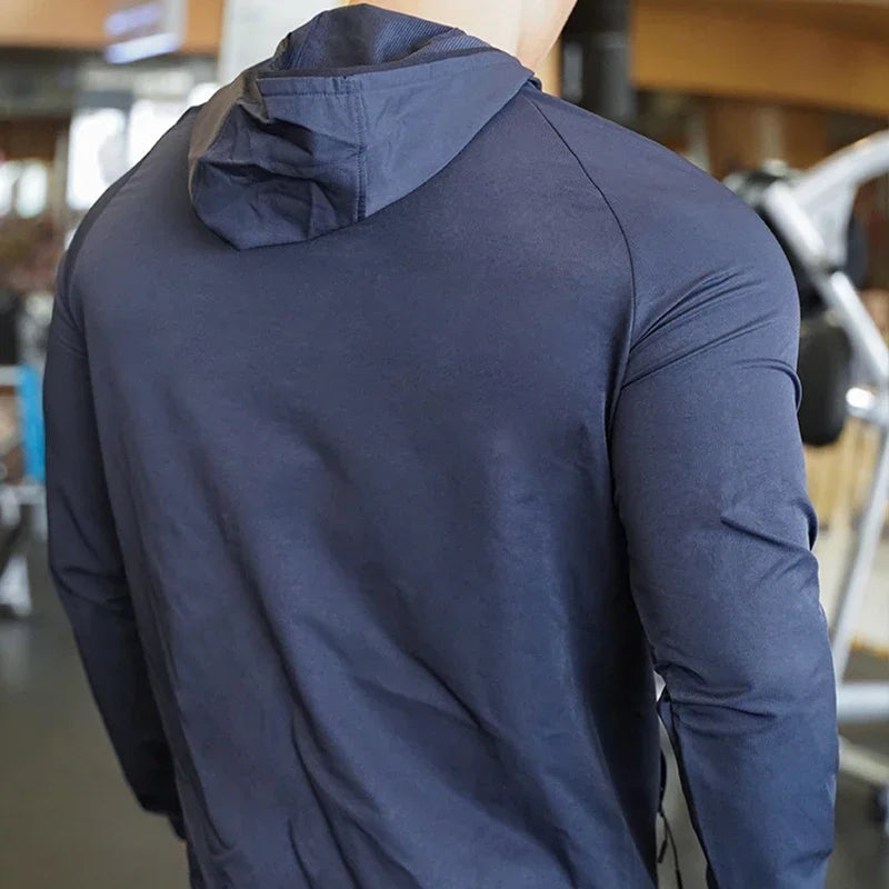 Men’s High-Quality Nylon Sport Jacket – Hooded & Zipped