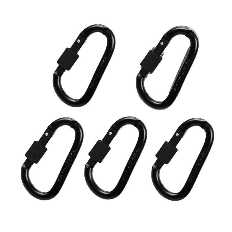 5PCS Aluminium Alloy Carabiner Clip Set