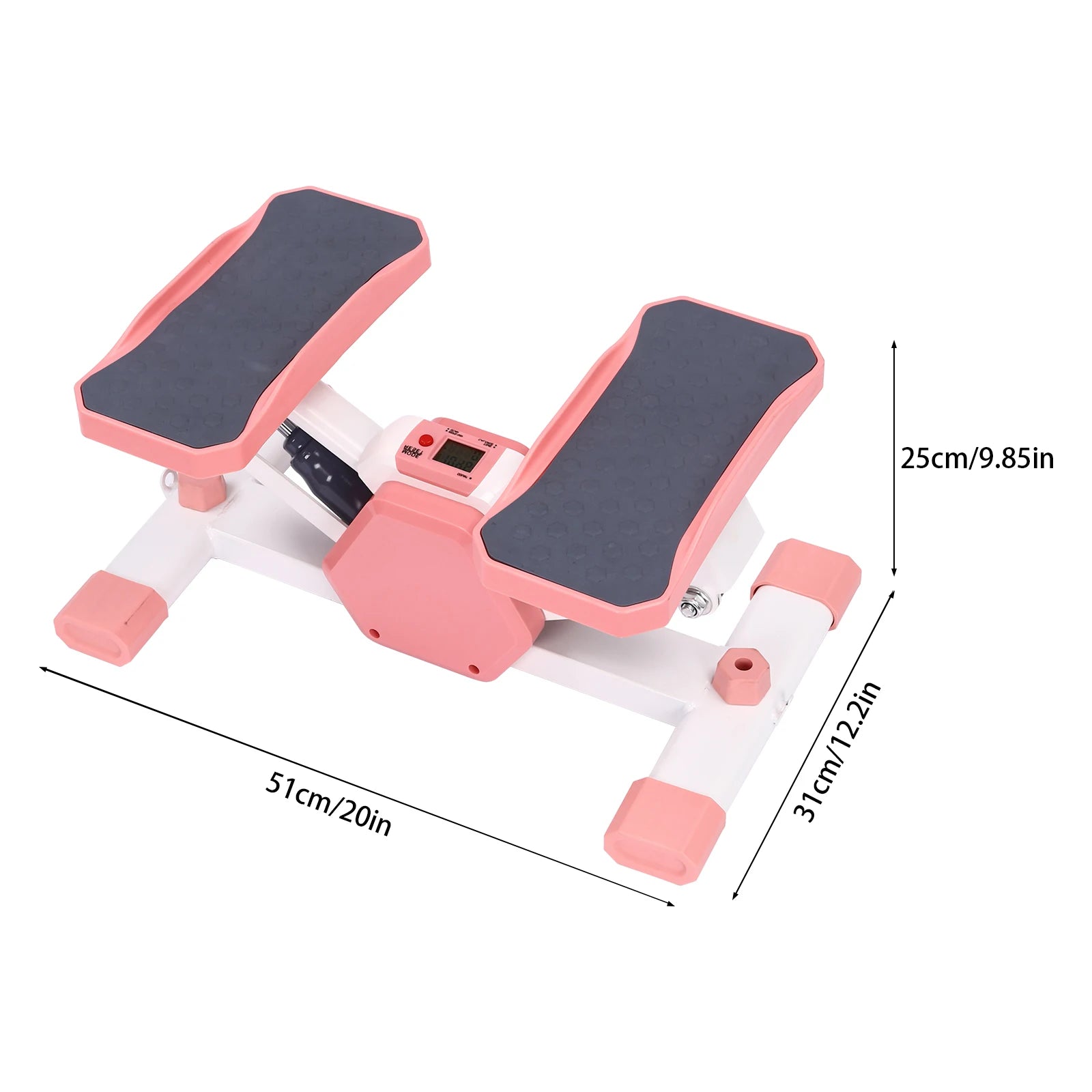 Step Fitness Machine with LCD & Resistance Bands