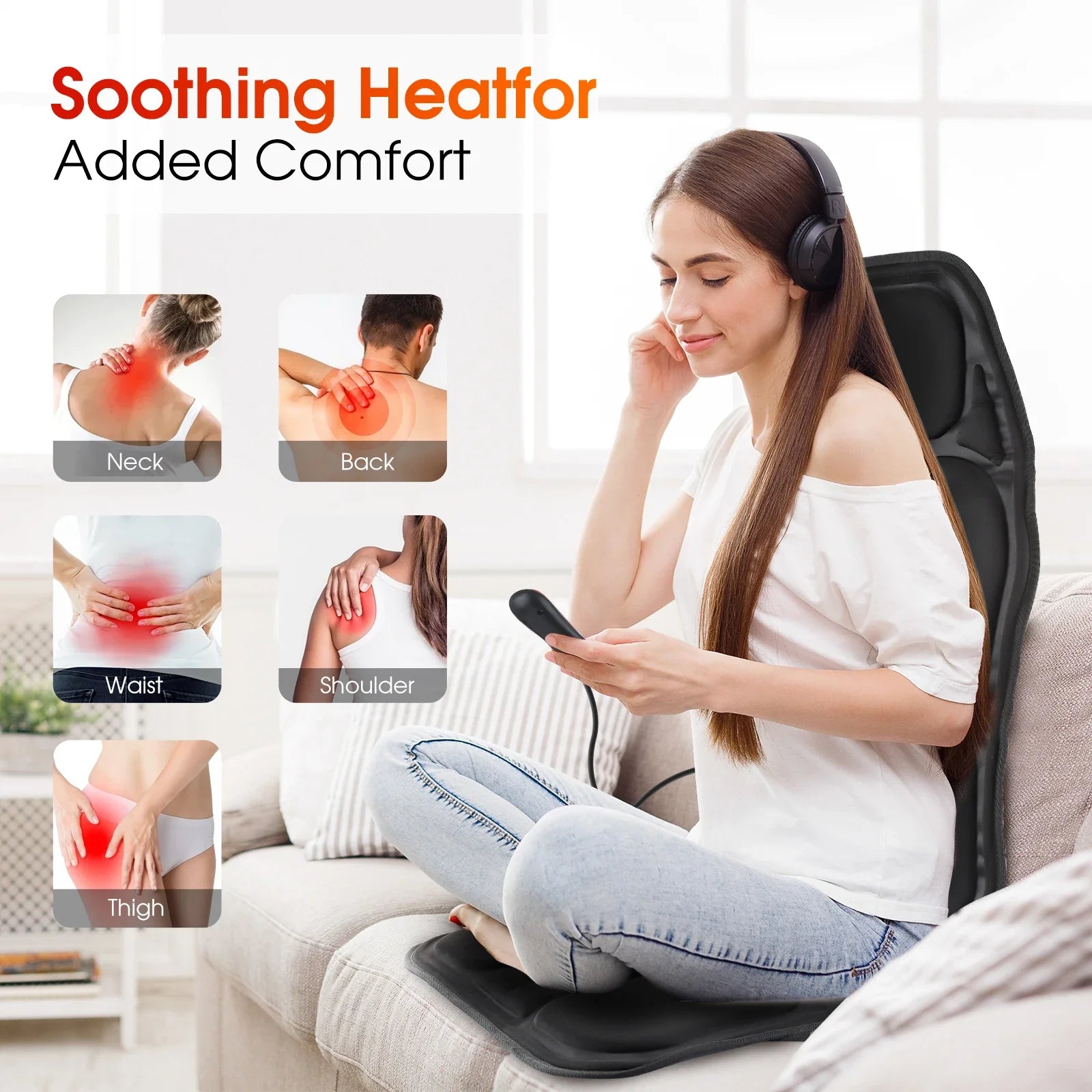 Electric Infrared Massage Chair Cushion