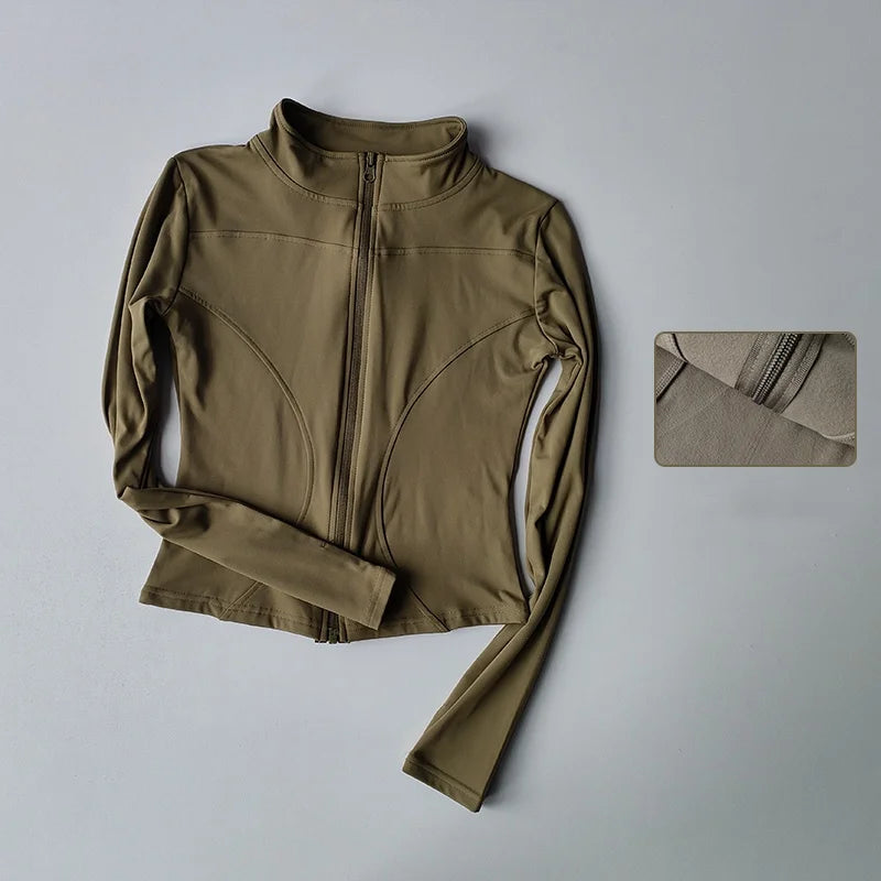 Women’s Slim Fit Long Sleeve Yoga Jacket