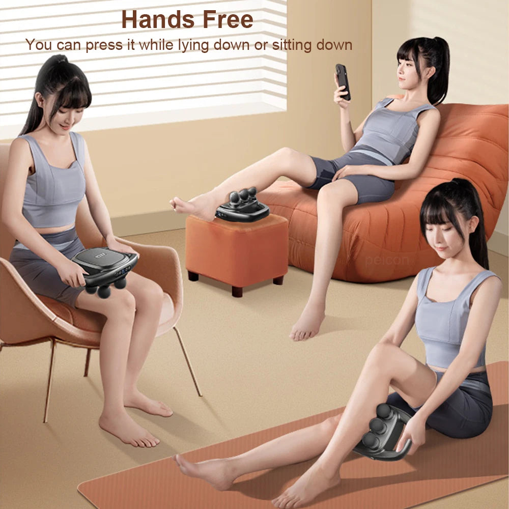 Professional Six-Head Fascia Massage Gun