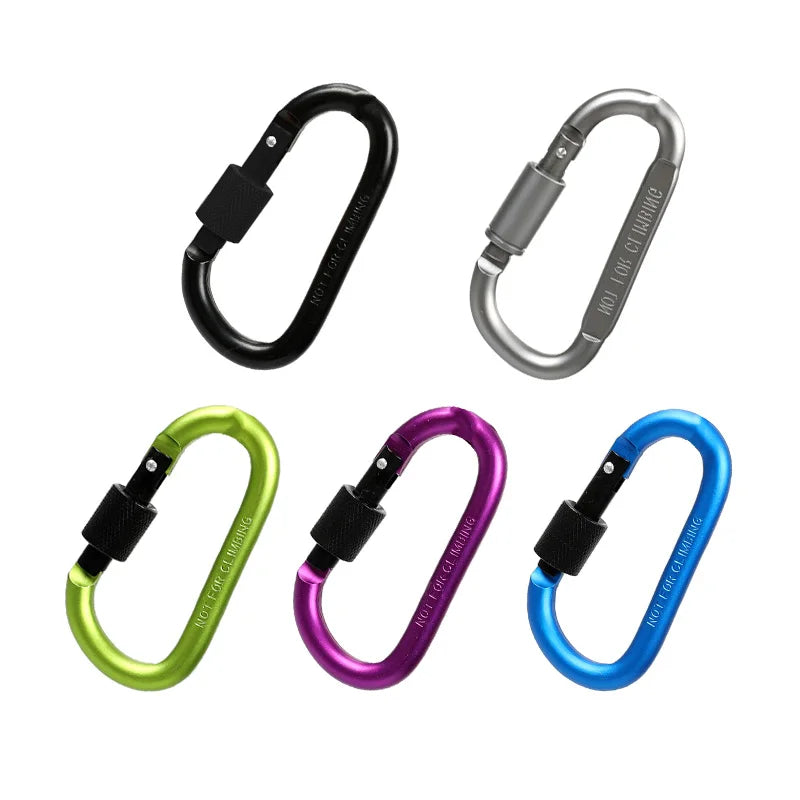 5PCS Aluminium Alloy Carabiner Clip Set