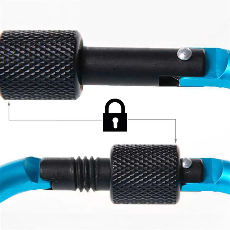 5PCS Aluminium Alloy Carabiner Clip Set