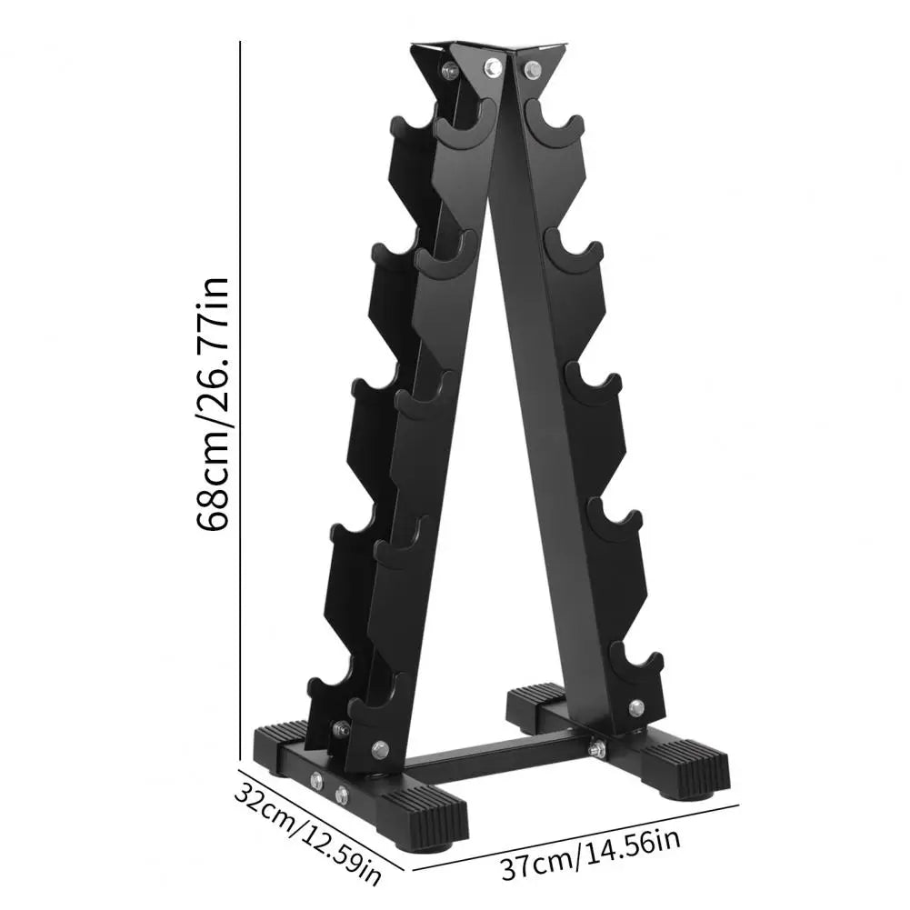 5-Tier Dumbbell Rack Storage Shelf