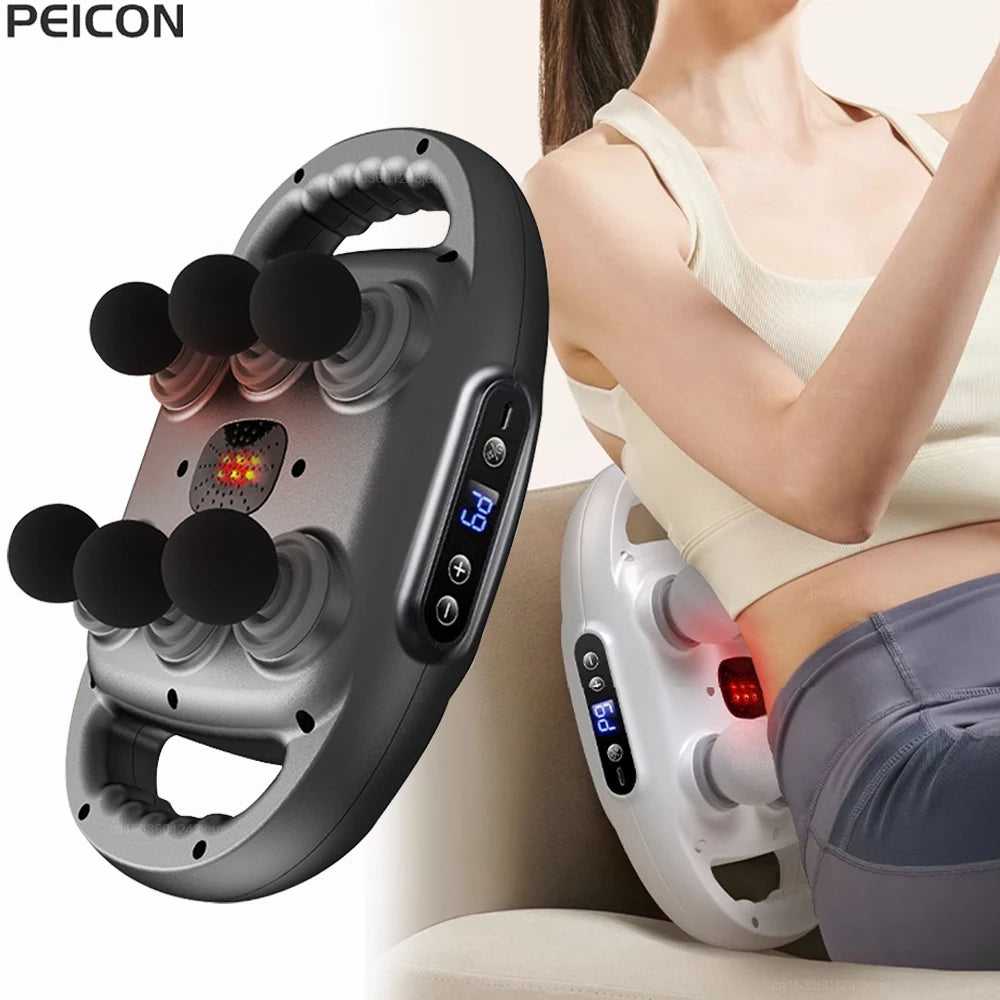 Professional Six-Head Fascia Massage Gun