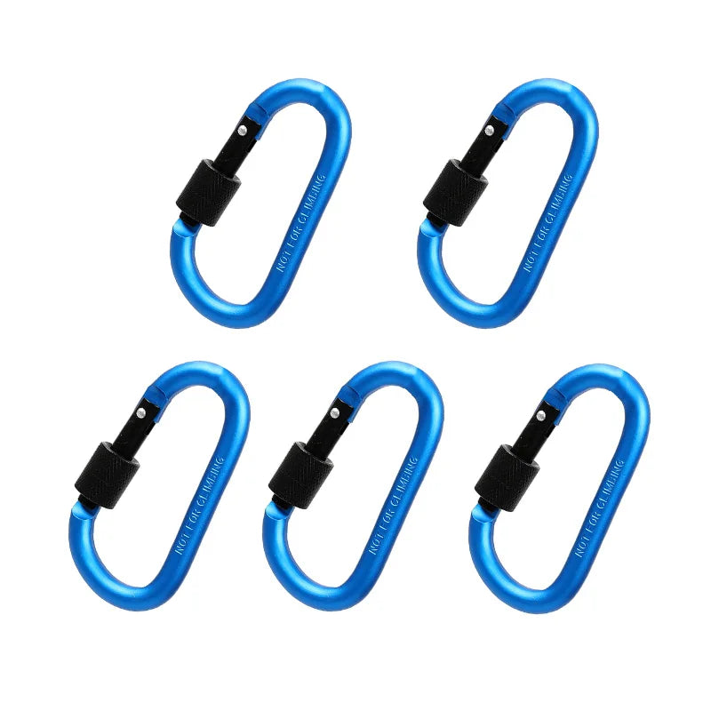 5PCS Aluminium Alloy Carabiner Clip Set
