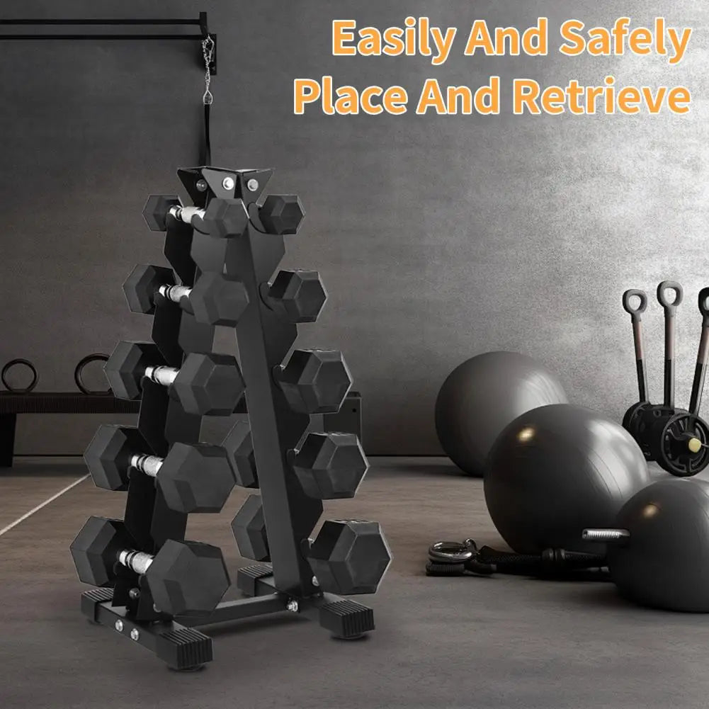 5-Tier Dumbbell Rack Storage Shelf